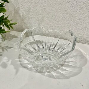 Crystal Scalloped Candy Bowl